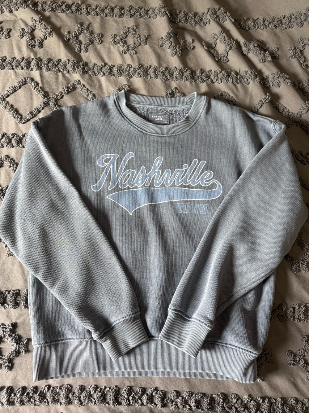 American Eagle Outfitters women’s Nashville Crewneck Sweatshirt - Washed Slate